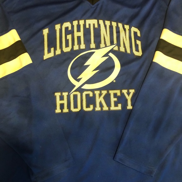 Vintage Lightning Tampa bay Jersey blue white long sleeve - Picture 5 of 5